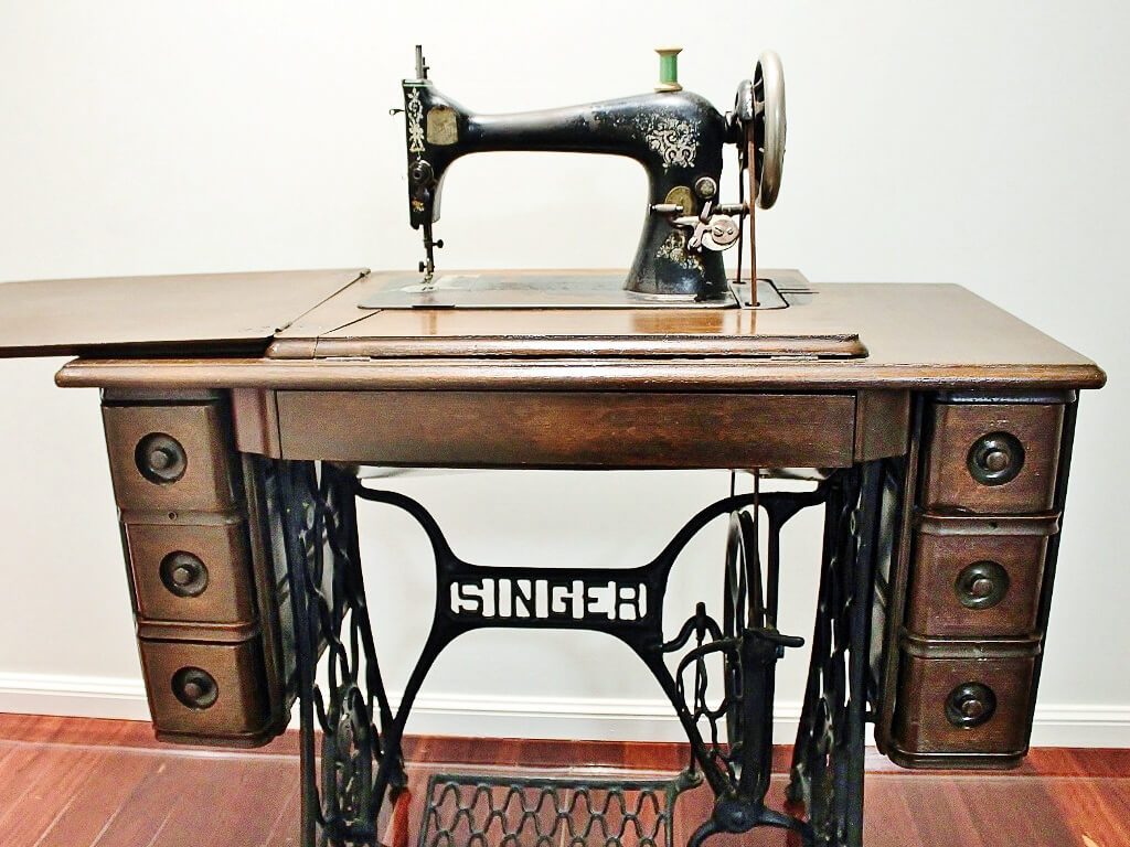 Vintage singer treadle sewing machines